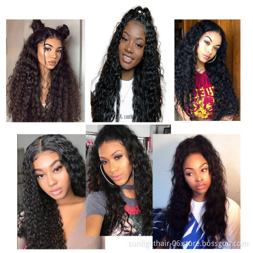 Sunlight plus bas prix Perruque du styleT sans colle vrai Remy humaine chevuex bresilien/Indien haute qualite pour noir femme